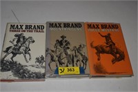 Three Max Brand Hard Cover Books