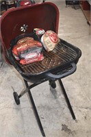 Americana Charcoal Grill with Charcoal, Chips