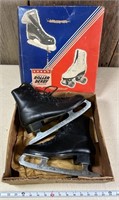 Vintage Aerflyte Size Ten Ice Skates with Box
