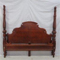 Contemporary King Size Cherry Poster Bed