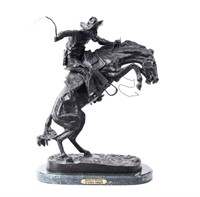 Art Remington ‘Bronco Buster’ Bronze Sculpture