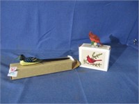 bird letter opener and figurine