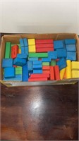 Box of Children's building Blocks