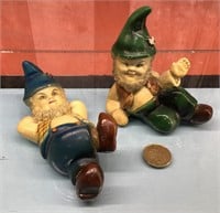 Genuine hand-painter Devon Ware gnomes