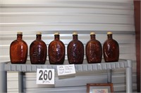 Set of (6) Log Cabin Bottles (100th Anniversary)