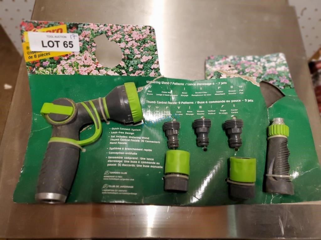 7-PATTERN GARDEN HOSE NOZZEL SET