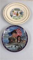 2 Military Collector Plates