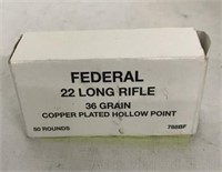 FEDERAL 22 LR 36GR CP HP 50 ROUNDS