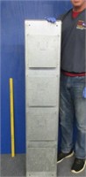 galvanized wall pocket organizer ~58 inch tall