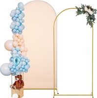 7.2Ft Gold Stand with Beige Cover