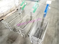 LOT, 6 PCS FULL SIZE FRYER BASKETS