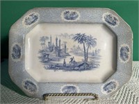 Ridgeway Blue and White China Platter