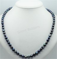Sterling Silver, Fresh Water Pearl Necklace