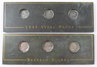 STEEL PENNY SET BUFFALO NICKEL SET