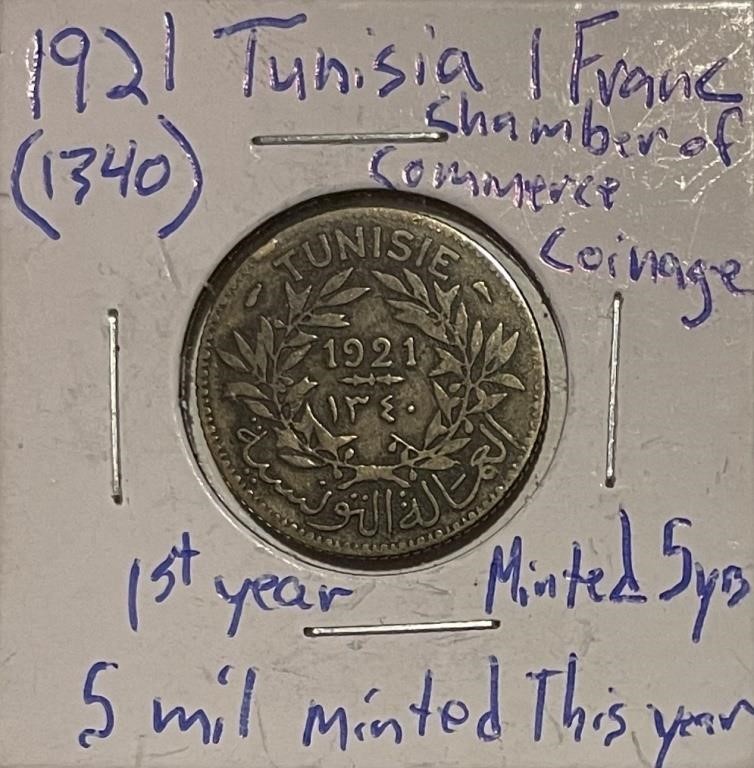 Tunisia 1921 Franc