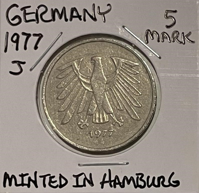 Germany 1977J 5 Mark