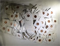 OVER 260 PROOF LINCOLN CENTS IN FLIPS 1956 & LATER