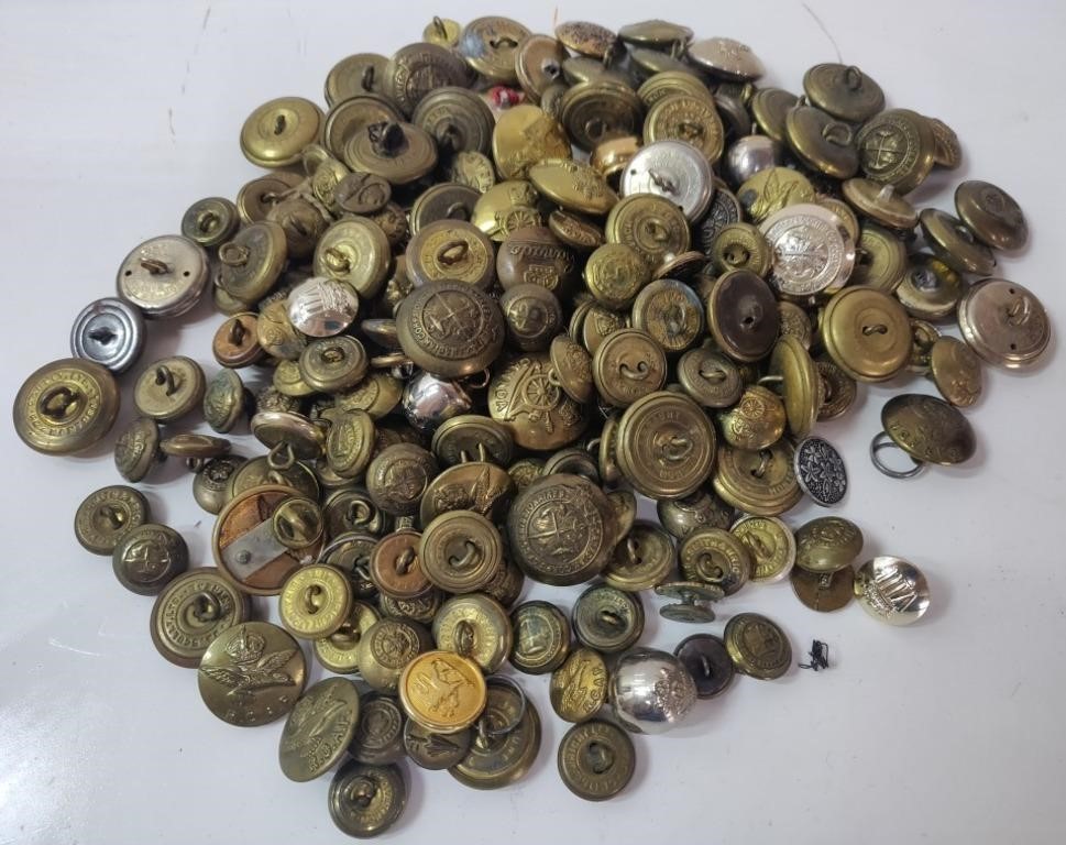 Mixed Military Buttons