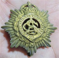 WWI British BEF Army Service Corps Cap Badge