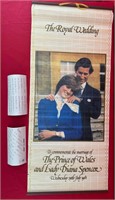 The Royal Wedding Diana & Charles Wall Slat