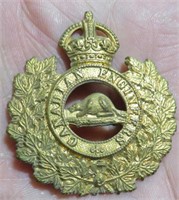 WWI Canadian Engineers Officers Cap Badge Insignia