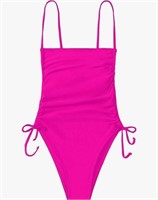 (Size: L, color: hot pink) Sexy One Shoulder