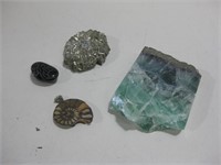 Assorted Geological Items Largest 2"x 2.5"x .5"