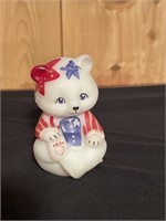 Fenton Stars & Stripes handpainted/Signed bear