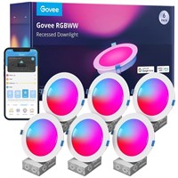 Govee 6 Inch Smart Recessed Lighting  Wi Fi