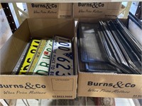 Qty Number Plates (12) and Number Plate Surrounds