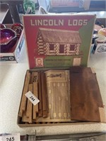 LINCOLN LOGS - VINTAGE WITH ORIGINAL BOX