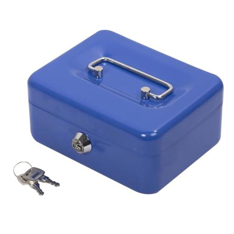 Office Works Heavy Duty Cash Box, 6 x 4 x 2.5