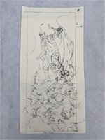 TSR ELF Sketch Print signed Ken Frank