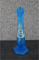 Westmoreland Satin Blue Bud Vase