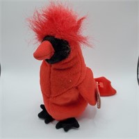 Ty Beanie Baby "Mac the Red Bird" Beanie