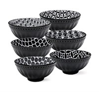 New LEHAHA Ceramic 23 oz Cereal Bowls, Set of 6, P