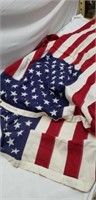 2 3x5 American Flags. 100% cotton material.