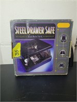 Steel Drawer Safe in box