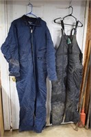 Insulated Overalls & Walls Coveralls Size XL
