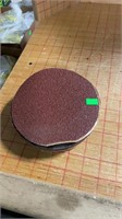 Stack of 6 inch round sandpaper