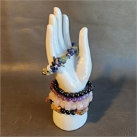 Assorted Gemstone Stretch Bracelets -NOT Stand