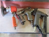 4 air tools incl. sander
