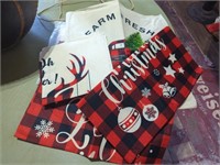 (3) 4 packs of Christmas pillow cases