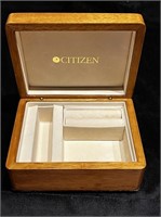 Wooden Citizen watch storage box