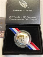 Half dollar clad proof 2019 Apollo 50 anniversary