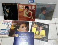 LPs Judy Collins, Patsy Cline, Connie Francis,