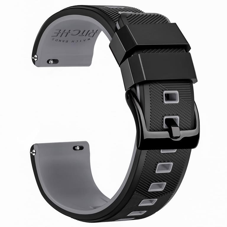 Ritche 20mm Silicone Watch Band Quick Release Rubb