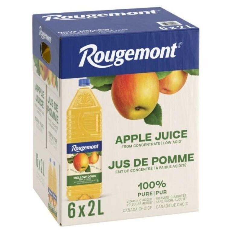 6-Pk Rougemont Mellow Apple Juice, 2L