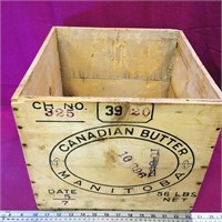 Canadian Butter Manitoba Wooden Crate (Vintage)