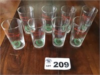 VINTAGE CHRISTMAS GLASSES